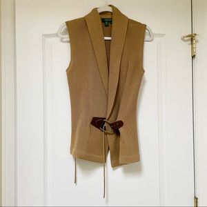 Ralph Lauren Camel Color Vest